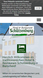 Mobile Screenshot of hotel-schuetzenburg.de